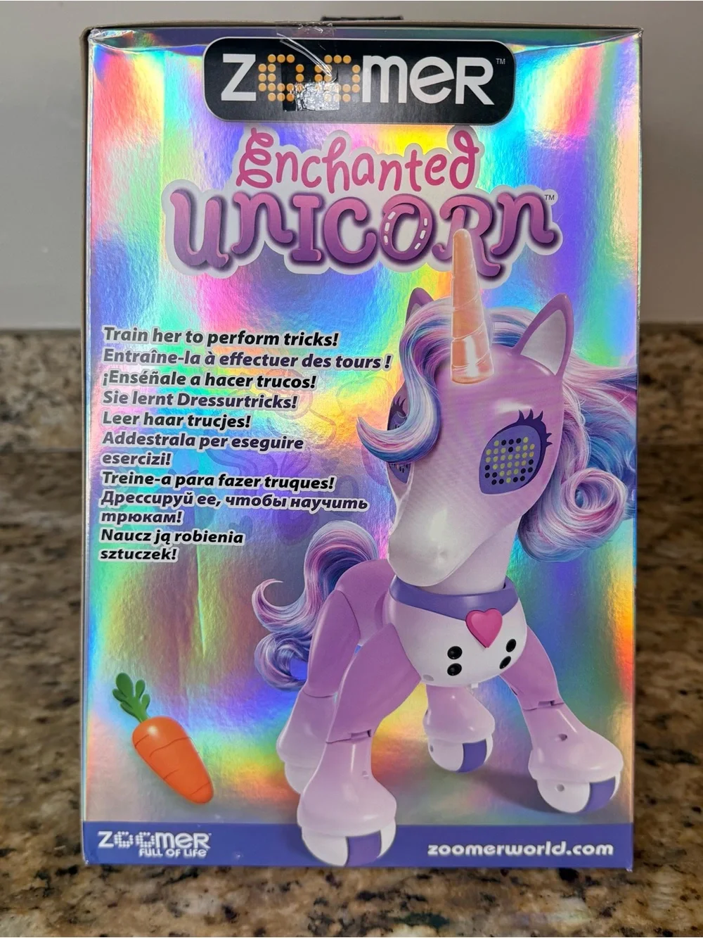 Zoomer Interactive Enchanted Unicorn Toy ToysRUs Exclusive Discontinued NIB New